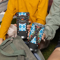 German Christmas Tumbler Cup Lederhosen Weihnachten Style with Bavaria Pattern - Wonder Print Shop