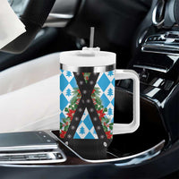 German Christmas Tumbler With Handle Lederhosen Weihnachten Style with Bavaria Pattern - Wonder Print Shop