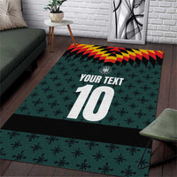 Custom German Christmas Area Rug German Football Jersey mix Santa Suit Style - Wonder Print Shop