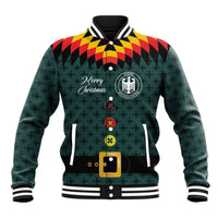 Custom German Christmas Baseball Jacket German Football Jersey mix Santa Suit Style - Wonder Print Shop