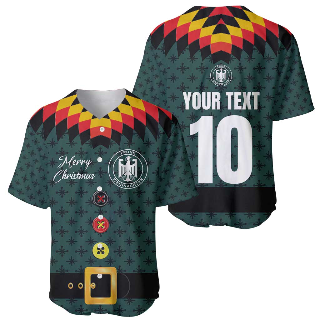 Custom German Christmas Baseball Jersey German Football Jersey mix Santa Suit Style - Wonder Print Shop