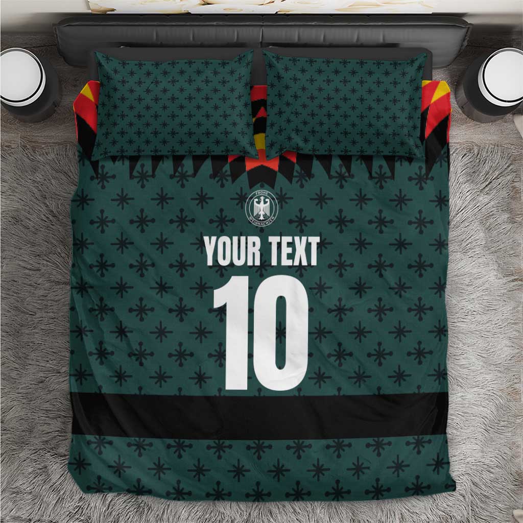 Custom German Christmas Bedding Set German Football Jersey mix Santa Suit Style - Wonder Print Shop