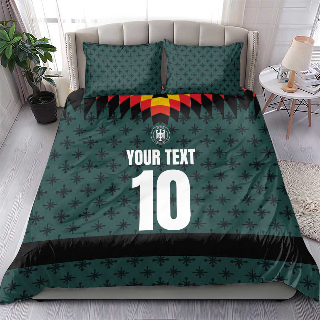 Custom German Christmas Bedding Set German Football Jersey mix Santa Suit Style - Wonder Print Shop