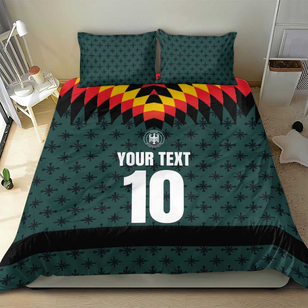 Custom German Christmas Bedding Set German Football Jersey mix Santa Suit Style - Wonder Print Shop
