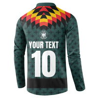 Custom German Christmas Button Sweatshirt German Football Jersey mix Santa Suit Style - Wonder Print Shop