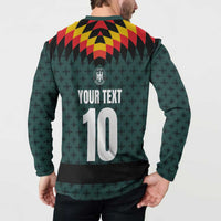 Custom German Christmas Button Sweatshirt German Football Jersey mix Santa Suit Style - Wonder Print Shop