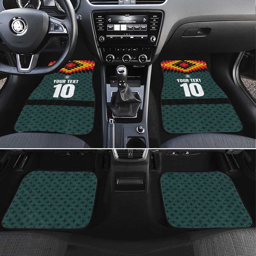 Custom German Christmas Car Mats German Football Jersey mix Santa Suit Style - Wonder Print Shop
