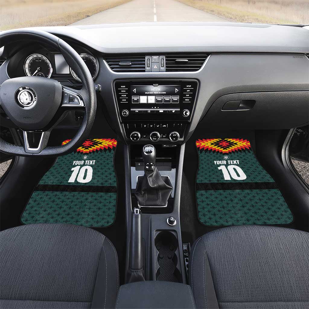 Custom German Christmas Car Mats German Football Jersey mix Santa Suit Style - Wonder Print Shop