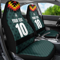 Custom German Christmas Car Seat Cover German Football Jersey mix Santa Suit Style - Wonder Print Shop