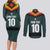 Custom German Christmas Couples Matching Long Sleeve Bodycon Dress and Long Sleeve Button Shirt German Football Jersey mix Santa Suit Style - Wonder Print Shop