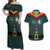 Custom German Christmas Couples Matching Off Shoulder Maxi Dress and Hawaiian Shirt German Football Jersey mix Santa Suit Style - Wonder Print Shop