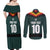 Custom German Christmas Couples Matching Off Shoulder Maxi Dress and Long Sleeve Button Shirt German Football Jersey mix Santa Suit Style - Wonder Print Shop