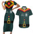 Custom German Christmas Couples Matching Short Sleeve Bodycon Dress and Hawaiian Shirt German Football Jersey mix Santa Suit Style - Wonder Print Shop