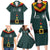 Custom German Christmas Family Matching Long Sleeve Bodycon Dress and Hawaiian Shirt German Football Jersey mix Santa Suit Style - Wonder Print Shop