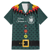 Custom German Christmas Family Matching Mermaid Dress and Hawaiian Shirt German Football Jersey mix Santa Suit Style - Wonder Print Shop