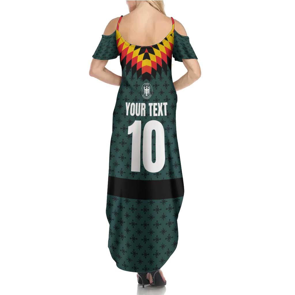 Custom German Christmas Family Matching Summer Maxi Dress and Hawaiian Shirt German Football Jersey mix Santa Suit Style - Wonder Print Shop