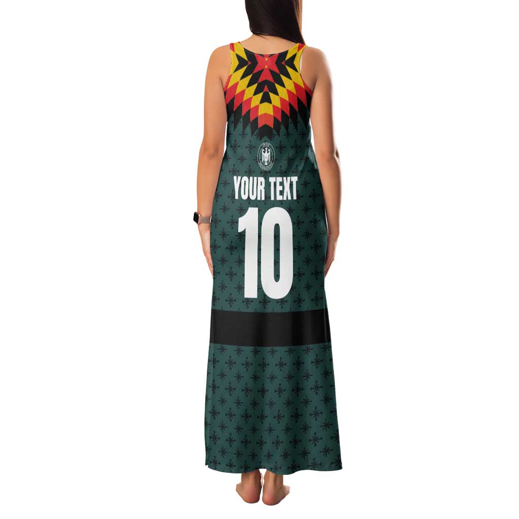 Custom German Christmas Family Matching Tank Maxi Dress and Hawaiian Shirt German Football Jersey mix Santa Suit Style - Wonder Print Shop