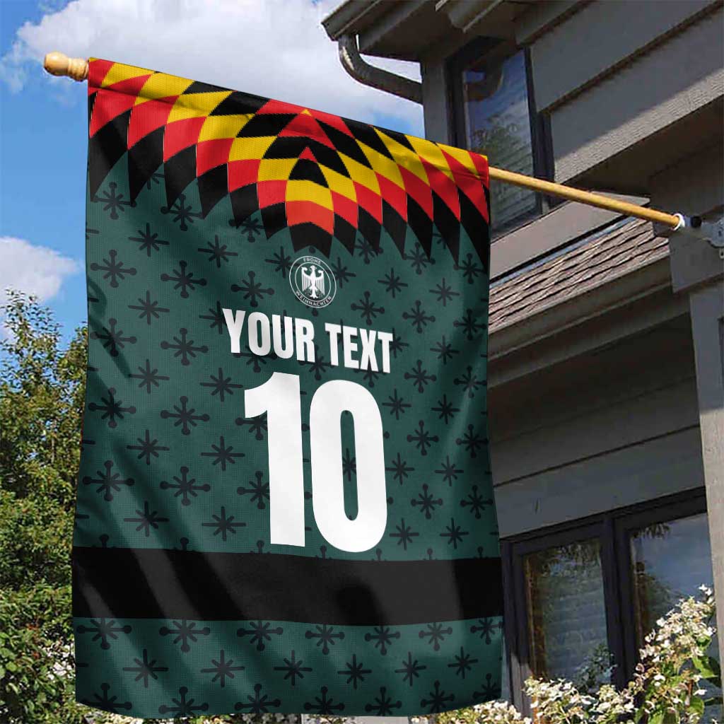 Custom German Christmas Garden Flag German Football Jersey mix Santa Suit Style - Wonder Print Shop