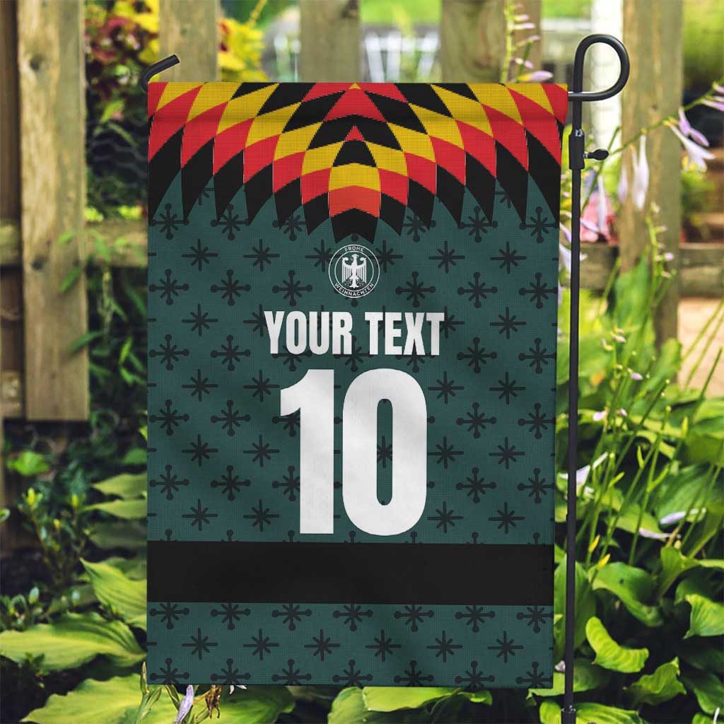 Custom German Christmas Garden Flag German Football Jersey mix Santa Suit Style - Wonder Print Shop