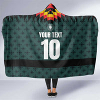 Custom German Christmas Hooded Blanket German Football Jersey mix Santa Suit Style
