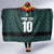 Custom German Christmas Hooded Blanket German Football Jersey mix Santa Suit Style