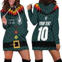 Custom German Christmas Hoodie Dress German Football Jersey mix Santa Suit Style - Wonder Print Shop