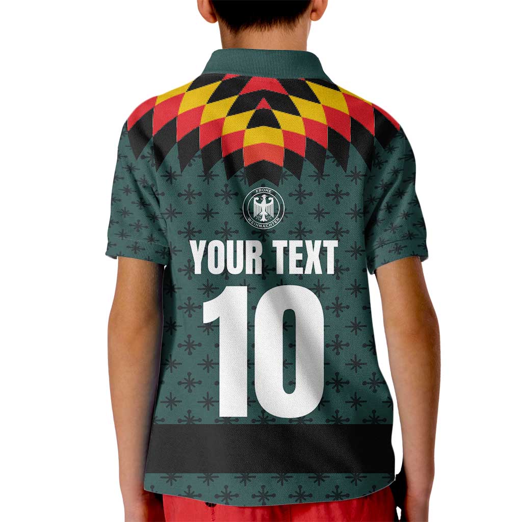 Custom German Christmas Kid Polo Shirt German Football Jersey mix Santa Suit Style - Wonder Print Shop