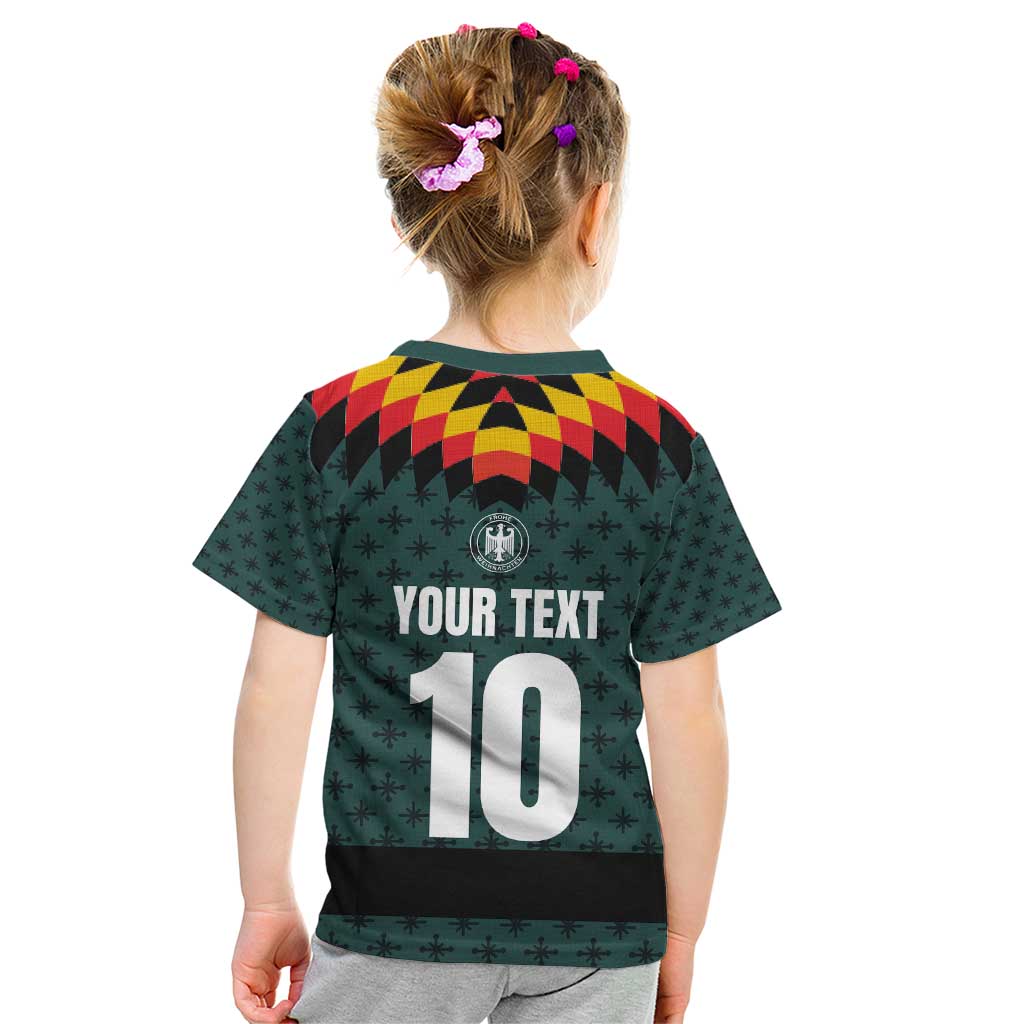 Custom German Christmas Kid T Shirt German Football Jersey mix Santa Suit Style - Wonder Print Shop