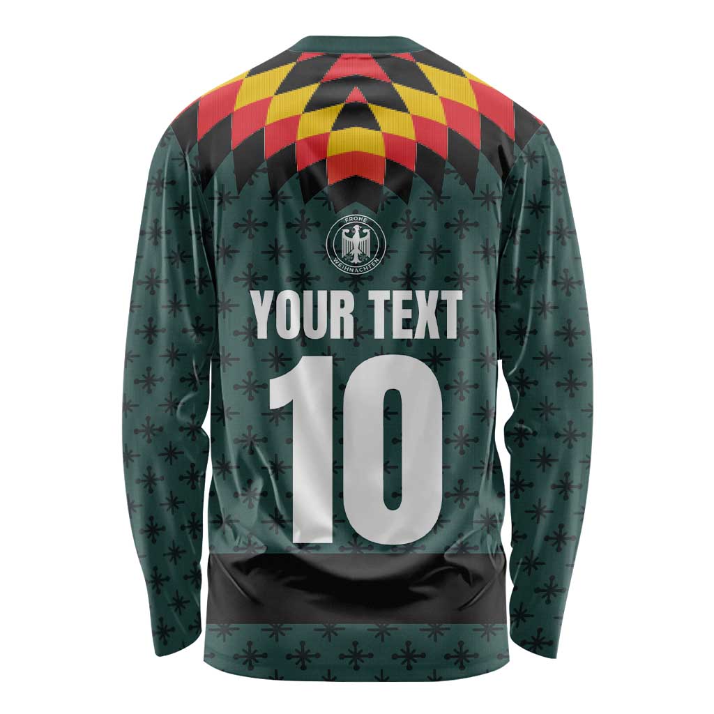 Custom German Christmas Long Sleeve Shirt German Football Jersey mix Santa Suit Style - Wonder Print Shop