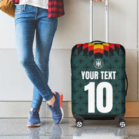 Custom German Christmas Luggage Cover German Football Jersey mix Santa Suit Style - Wonder Print Shop