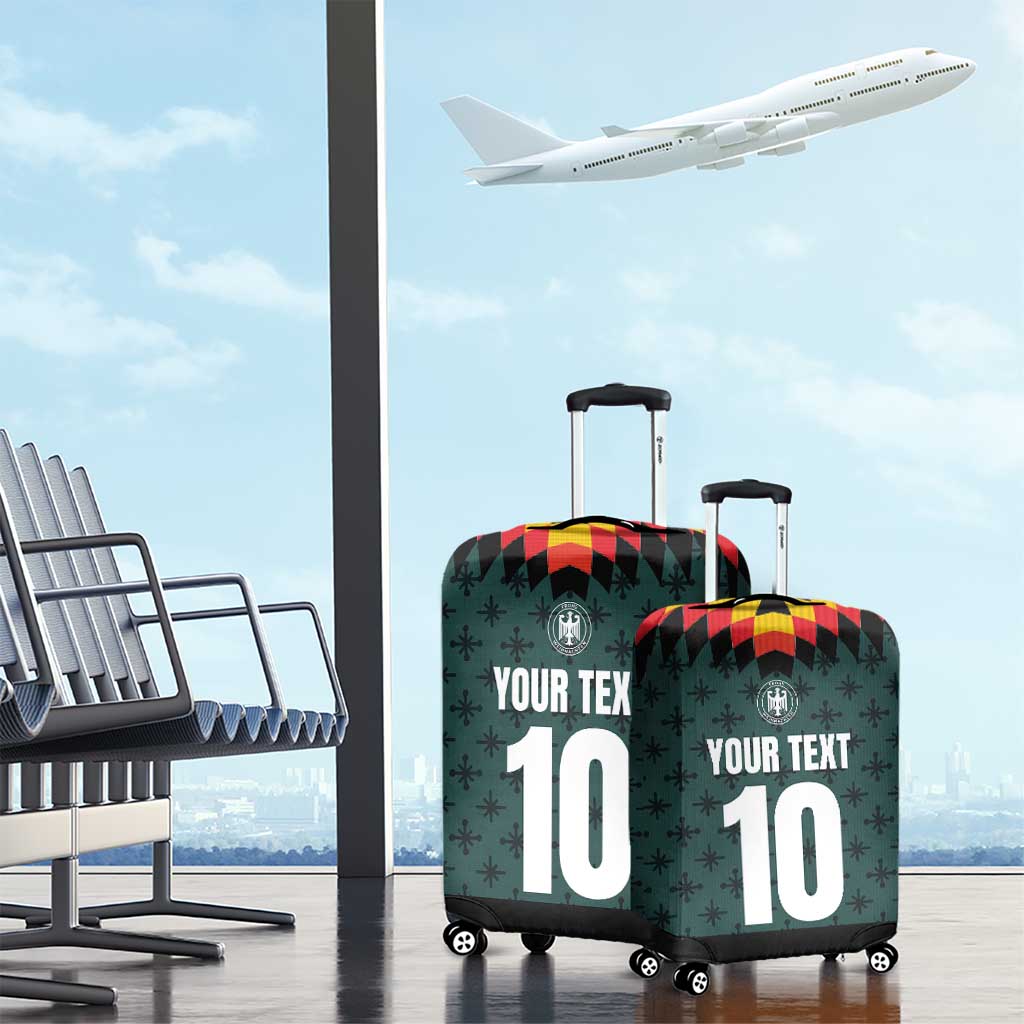 Custom German Christmas Luggage Cover German Football Jersey mix Santa Suit Style - Wonder Print Shop