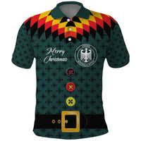 Custom German Christmas Polo Shirt German Football Jersey mix Santa Suit Style - Wonder Print Shop
