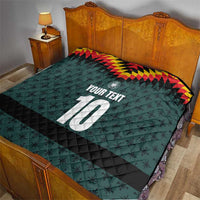 Custom German Christmas Quilt German Football Jersey mix Santa Suit Style - Wonder Print Shop