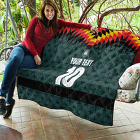 Custom German Christmas Quilt German Football Jersey mix Santa Suit Style - Wonder Print Shop