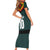 Custom German Christmas Short Sleeve Bodycon Dress German Football Jersey mix Santa Suit Style - Wonder Print Shop