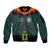 Custom German Christmas Sleeve Zip Bomber Jacket German Football Jersey mix Santa Suit Style - Wonder Print Shop