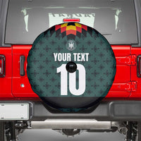 Custom German Christmas Spare Tire Cover German Football Jersey mix Santa Suit Style - Wonder Print Shop