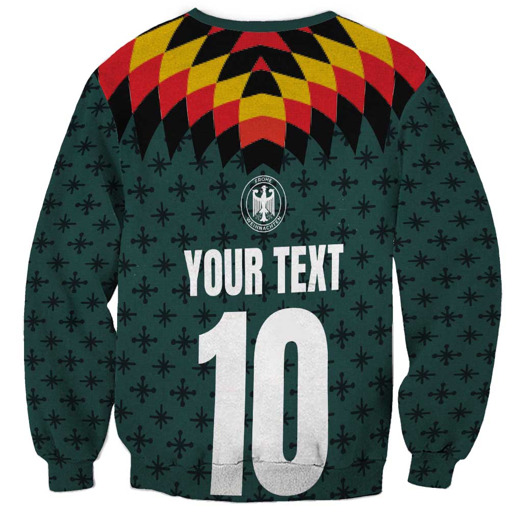 Custom German Christmas Sweatshirt German Football Jersey mix Santa Suit Style - Wonder Print Shop