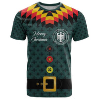Custom German Christmas T Shirt German Football Jersey mix Santa Suit Style - Wonder Print Shop