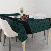 Custom German Christmas Tablecloth German Football Jersey mix Santa Suit Style - Wonder Print Shop