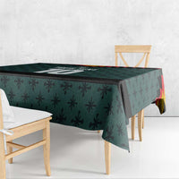 Custom German Christmas Tablecloth German Football Jersey mix Santa Suit Style - Wonder Print Shop