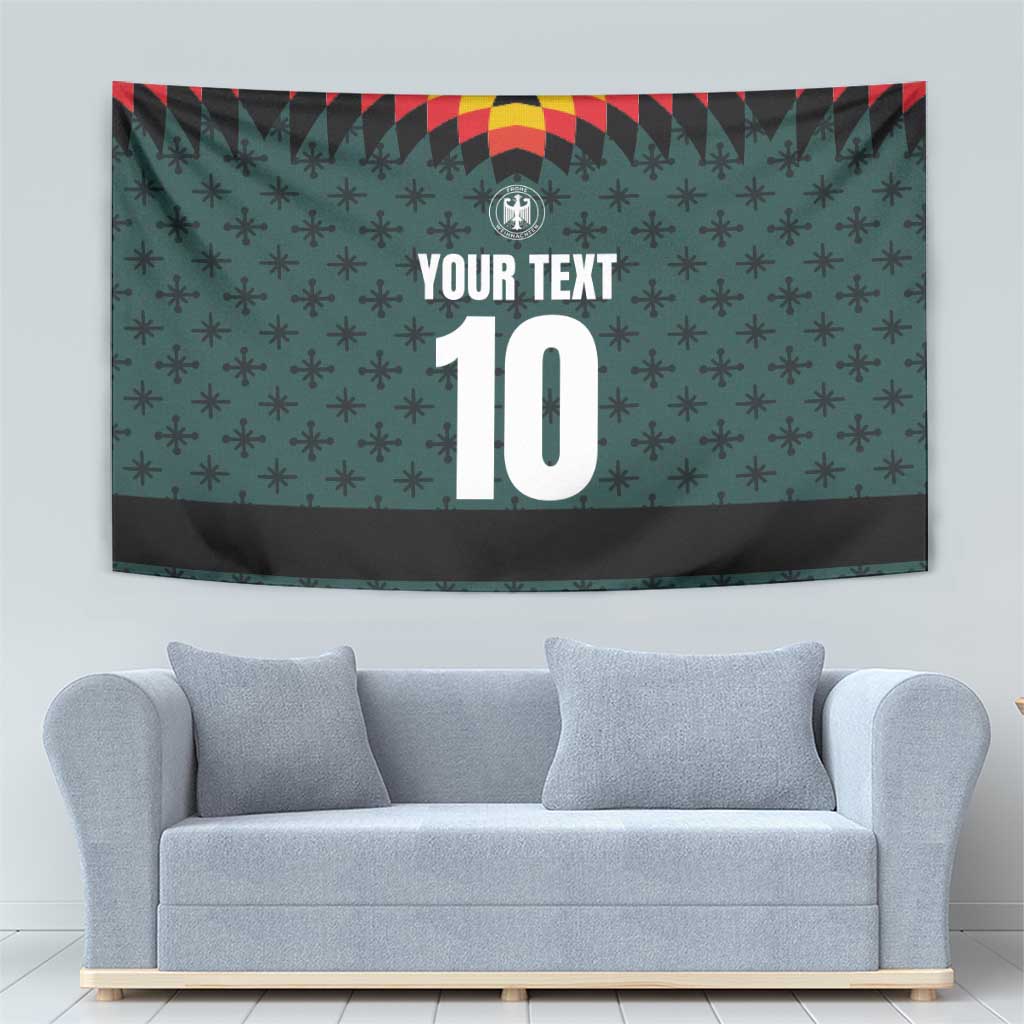 Custom German Christmas Tapestry German Football Jersey mix Santa Suit Style - Wonder Print Shop