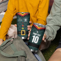 Custom German Christmas Tumbler Cup German Football Jersey mix Santa Suit Style - Wonder Print Shop