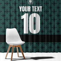 Custom German Christmas Window Curtain German Football Jersey mix Santa Suit Style - Wonder Print Shop