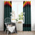 Custom German Christmas Window Curtain German Football Jersey mix Santa Suit Style - Wonder Print Shop