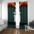 Custom German Christmas Window Curtain German Football Jersey mix Santa Suit Style - Wonder Print Shop