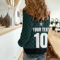Custom German Christmas Women Casual Shirt German Football Jersey mix Santa Suit Style - Wonder Print Shop