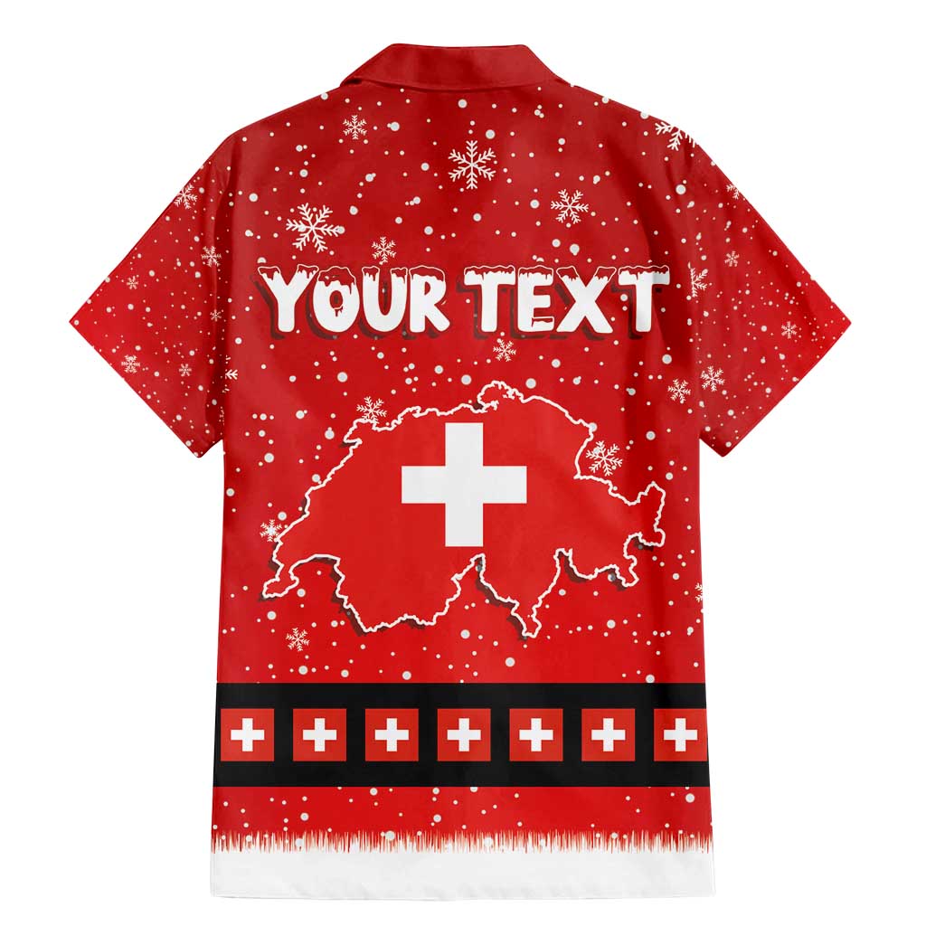 Personalized Swiss Christmas - Designed in Santa Suit Family Matching Mermaid Dress and Hawaiian Shirt - Wonder Print Shop