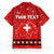 Personalized Swiss Christmas - Designed in Santa Suit Family Matching Tank Maxi Dress and Hawaiian Shirt - Wonder Print Shop