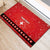 Personalized Swiss Christmas - Designed in Santa Suit Rubber Doormat - Wonder Print Shop